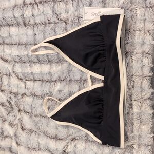 Salt + Cove Two-Tone Bikini Top Size L NWT